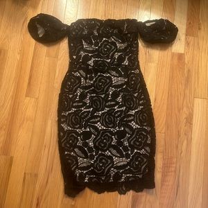 Haute Monde Off Shoulder Lace Dress